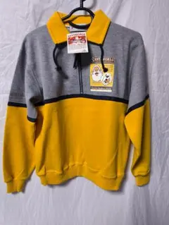 新品 SANTAWORLD ハーフジップ スウェット 切替デザイン レディースM