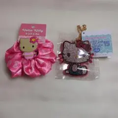 【新品未使用】ハローキティシュシュ&ジュエリーマスコット　セット