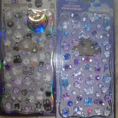 光る　プチドロップステッカー　ユニコーン