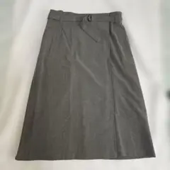 Petit Honfleur ラップデザインスカート グレー