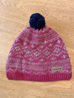 mont-bell キッズニット帽 ピンク