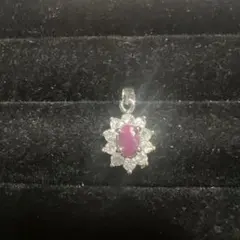 天然石 ルビー ペンダントトップ