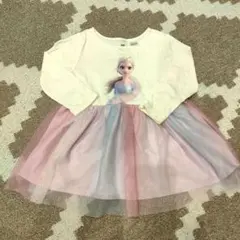 H&M エルサ プリント ワンピース 2T