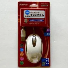 [未開封] 有線 光学式マウス BSMOUK01WH iBuffalo