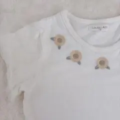 110cm ひまわり 半袖 Tシャツ チュール 女の子のサムネイル