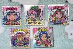 かわいいビックリマンシール 5枚セット✩　桃源如来　かめ助　吉報天女　静女天　他
