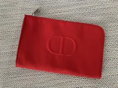 《Dior》ディオール ノベルティポーチ レッド 【新品未使用】
