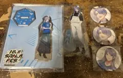 にじさんじ グッズ 弦月藤士郎 アクリルスタンド 缶バッジ