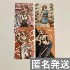 ONE PIECE ワンピース　キャラガム　ステッカー　ナミ　4枚セット