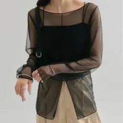 シアースリットチューブトップス