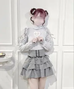 HONEY MEW ティアードフリルスカート イモちゃん ハニーミュウ ピンク