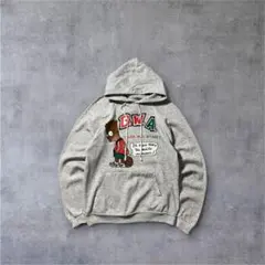 80s90sUSA製HanesパーカーBootlegBartBWA HipHop