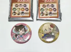 名探偵コナン 毛利蘭、安室透 トレーディング缶バッジ　2個セット　中古