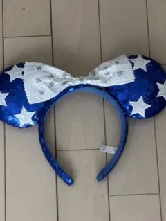 ディズニー カチューシャ スパンコール ミニー