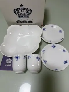 Royal Copenhagen ブルーフルーテッド 湯呑み4客セット - メルカリ