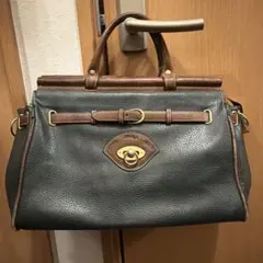 PRADA プラダ ロゴジャガード ハンドバッグ デニム レザー BR3682