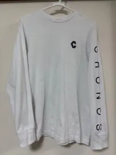 CRONOS ロゴ入りロングTシャツ 白