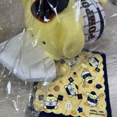 タイトーくじ　侍ジャパン×サンリオ　A賞　E賞　ポムポムプリン　抱き枕　タオル