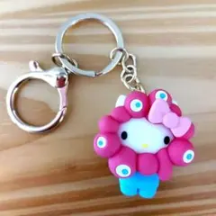 ミャクミャクなりきり立体マスコットカラーキーホルダー（ハローキティVer.）