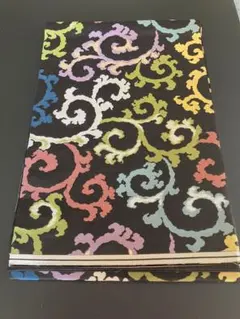 西陣、黒地に唐草模様 袋帯