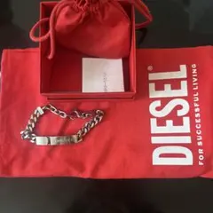 DIESEL シルバー チェーンブレスレット