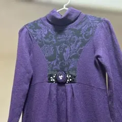 スーパービューティー★ニットワンピース（パープル）