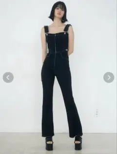 【お値下げ価格‼︎】EMODA デニムフレアサロペット