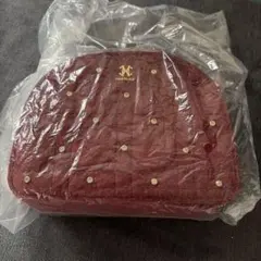 ナイスクラップ ノベルティ キルティングショルダーバッグ レッド