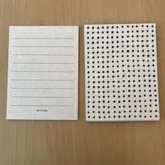 メッセージカード　１０枚　クラフト厚紙