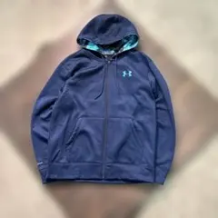 7LA1 アンダーアーマー　トラックジャケット　パーカー　ジャージ　ネイビー古着