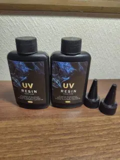 UVレジン液 ハード 100g 2本セット ノズル付き レジン液