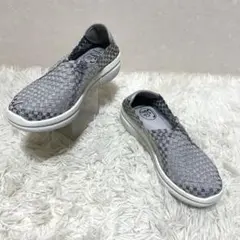 【未使用品】ゴムゴム Gomu56 編み込み 厚底 スリッポン 24㎝ L