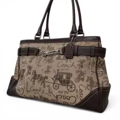 未使用 極美品 希少 COACH トートバッグ ホース&キャリッジ 14445
