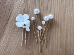 ウェディング　ブライダル　ヘアペン　ヘアアクセサリー