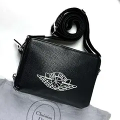 【美品】エア ディオール　ナイキ　コラボ　ショルダーバッグ　2way　レザー　黒