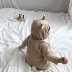 BEBEHOLIC くま　ロンパース　L