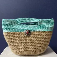 ハンドメイド　麻紐バッグ