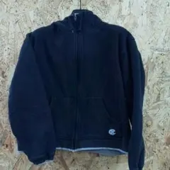 Champion フルジップパーカー 黒