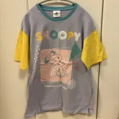 スヌーピー 半袖Tシャツ ラベンダー/イエローのサムネイル