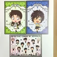 名探偵コナン×ジョイポリス　イラストカード3枚セット