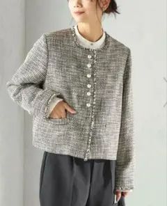 新品タグ付 シップス ツイードジャケット セレモニー 卒園式 卒業式 黒