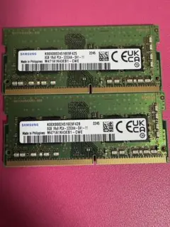 Samsung ノート用メモリ 16GB(8GB×2枚) DDR4-3200AA - メルカリ