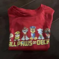 パウ・パトロール 半袖Tシャツ レッド