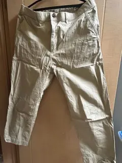 ベージュ チノパン コットン混紡