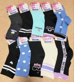 キッズ　ソックス　19〜24センチ 10足セット