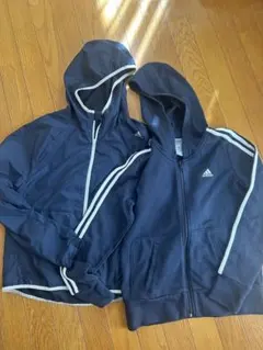 adidas ネイビー パーカー 2点セット
