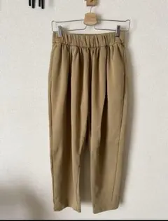 ユニクロ　スウェットギャザーパンツ　メンズSサイズ　ベージュ　UNIQLO U