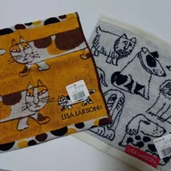 新品☆LISA LARSON ハンドタオル2枚セット