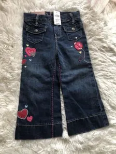 新品　タグ付き　ベビーギャップ　刺繍デニム　90cm