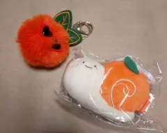 済州チェジュ韓国　ツーリズムEXPO オレンジ　みかん　キーホルダー　カタツムリ